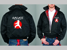 Karate  Bunda Harrington s hrejivou podšívkou farby RED TARTAN, obojstranné logo (s kapucou iba v čiernej farbe je za 42,90euro!!)